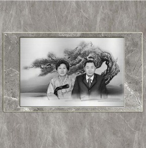 야외추모사진( 23×12.5cm ) / 추모액자 납골당사진 수목장